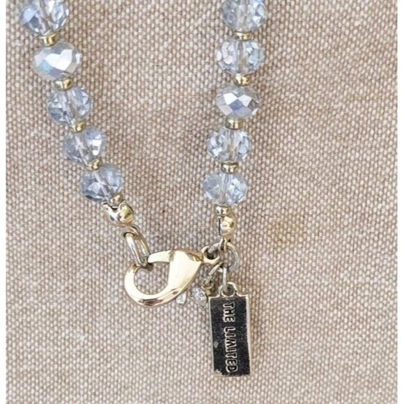 The Limited Gold Tone Crystal & Beaded Tassel Necklace - Picture 4 of 7